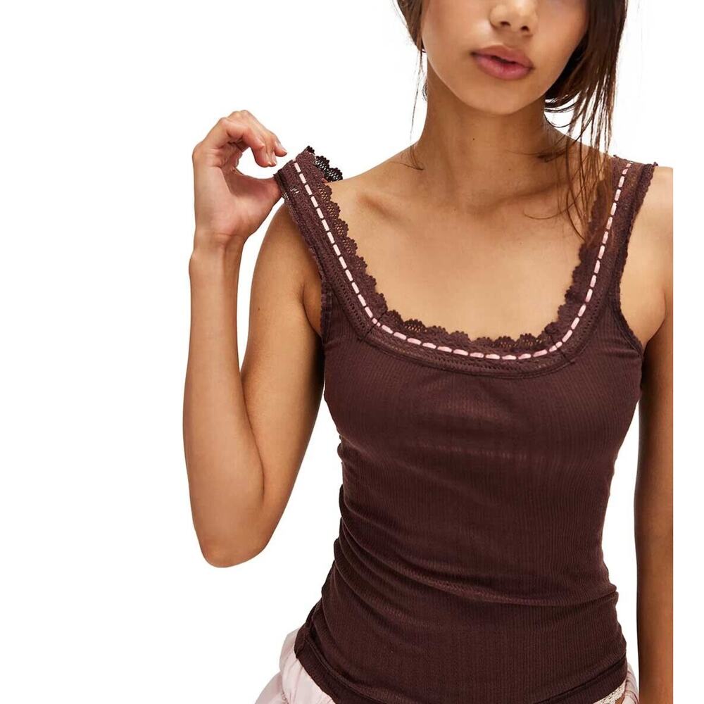 Free People Only You Tank Top | French Roast | Size M